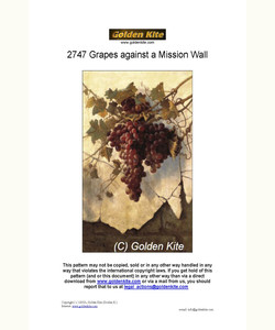 2747 Grapes against a mission wall