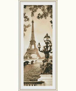 Схема и набор для вышивки крестиком Парижский этюд